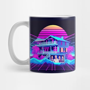 Vaporwave Suburban Cityscape Mug